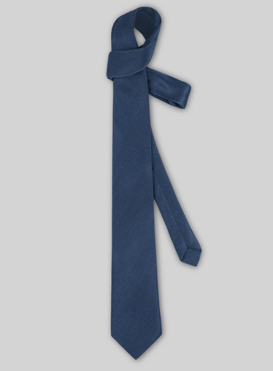 Linen Tie - Azure Blue - StudioSuits