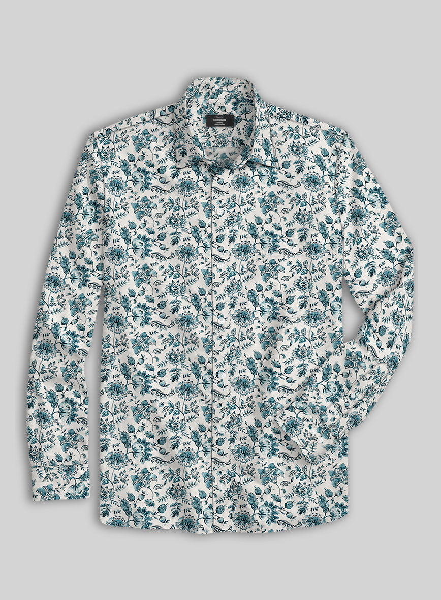 Azurette Silk Cotton Shirt - StudioSuits