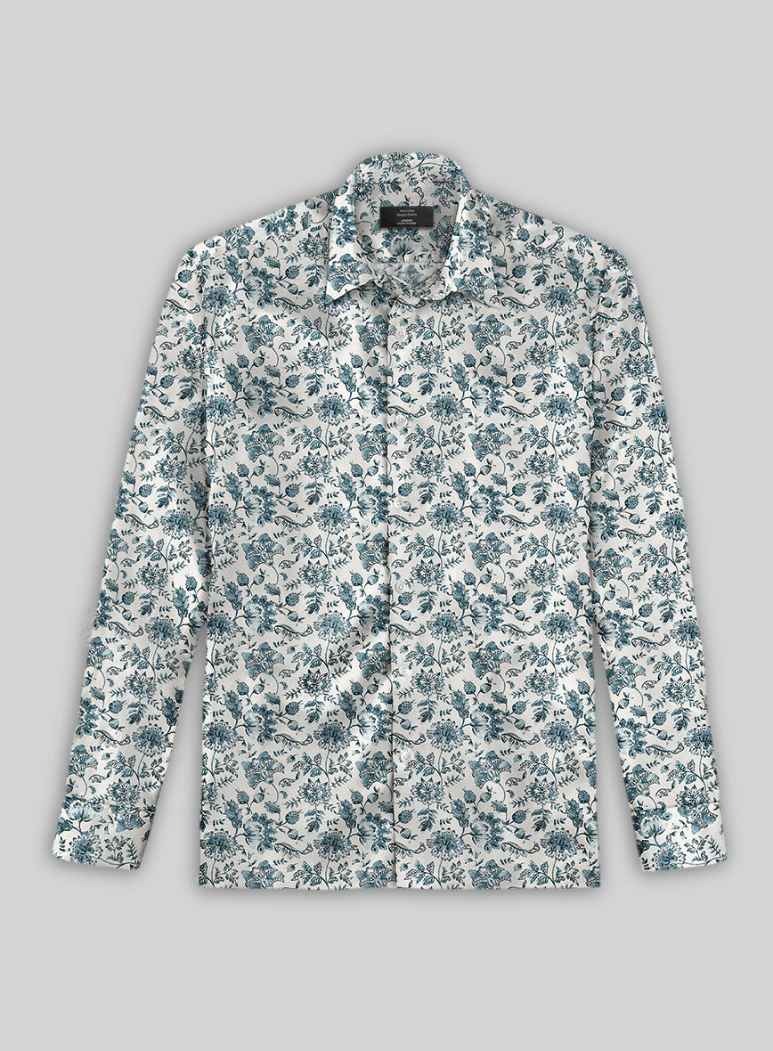 Azurette Silk Cotton Shirt - StudioSuits