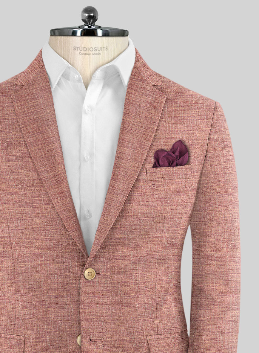 Bamboo Wool Caramine Pink Jacket - StudioSuits