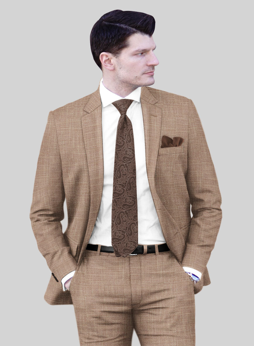 Bamboo Wool Saddle Brown Jacket - StudioSuits