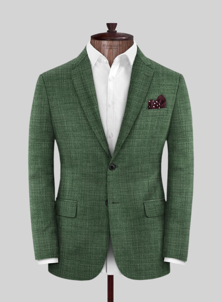 Bamboo Wool Abundant Green Jacket - StudioSuits