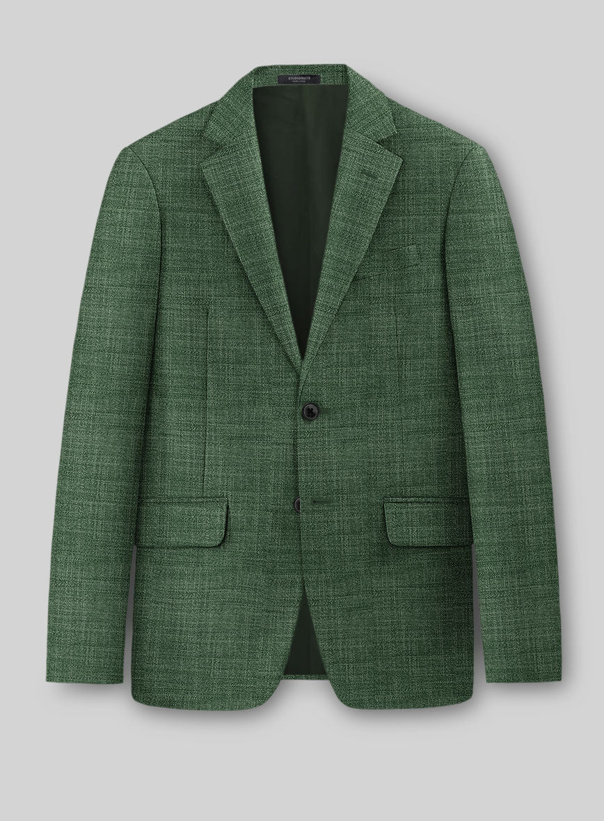 Bamboo Wool Abundant Green Jacket - StudioSuits