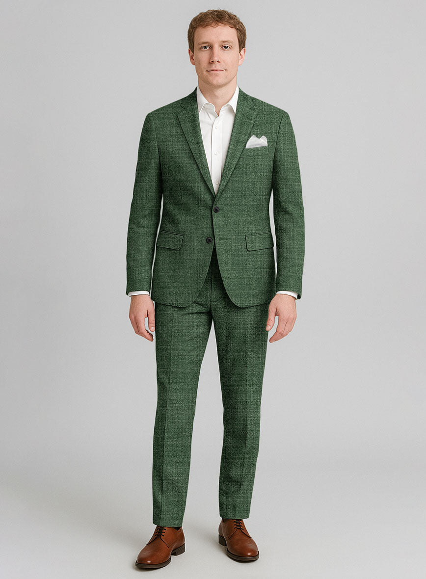 Bamboo Wool Abundant Green Suit - StudioSuits