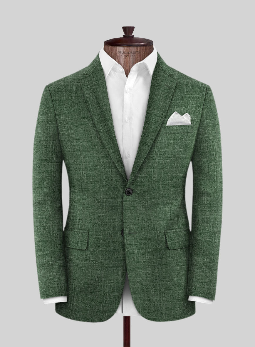 Bamboo Wool Abundant Green Suit - StudioSuits