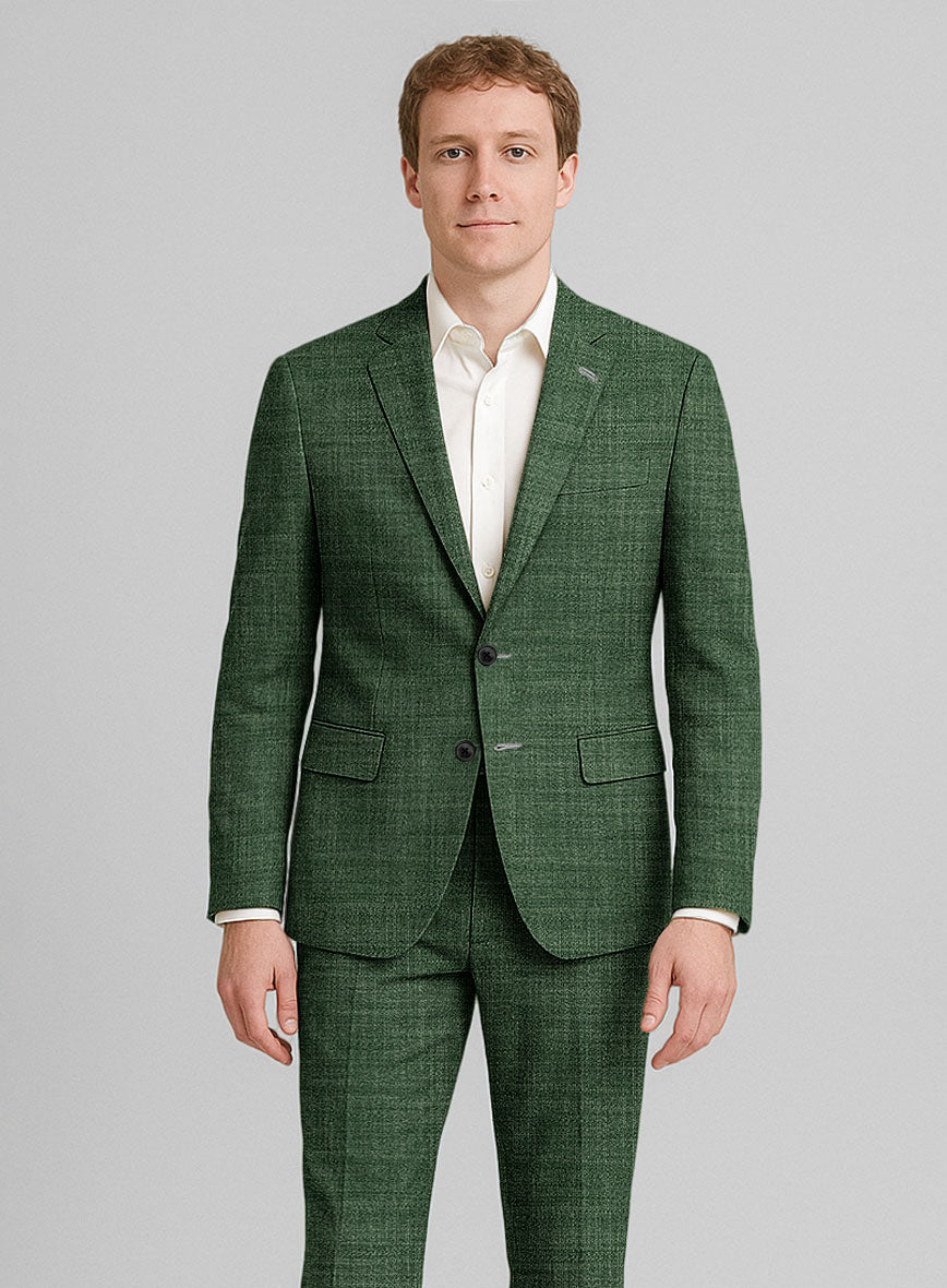 Bamboo Wool Abundant Green Suit - StudioSuits