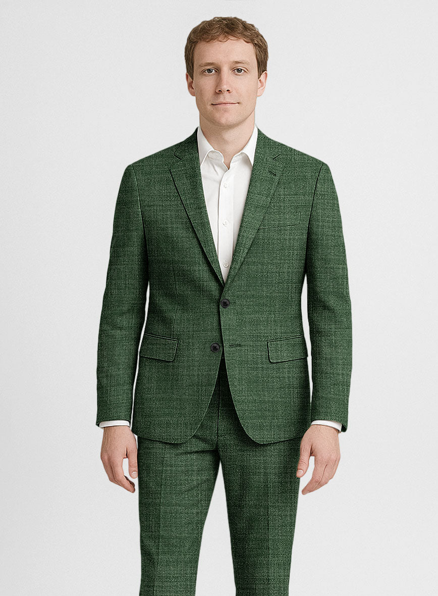 Bamboo Wool Abundant Green Suit - StudioSuits