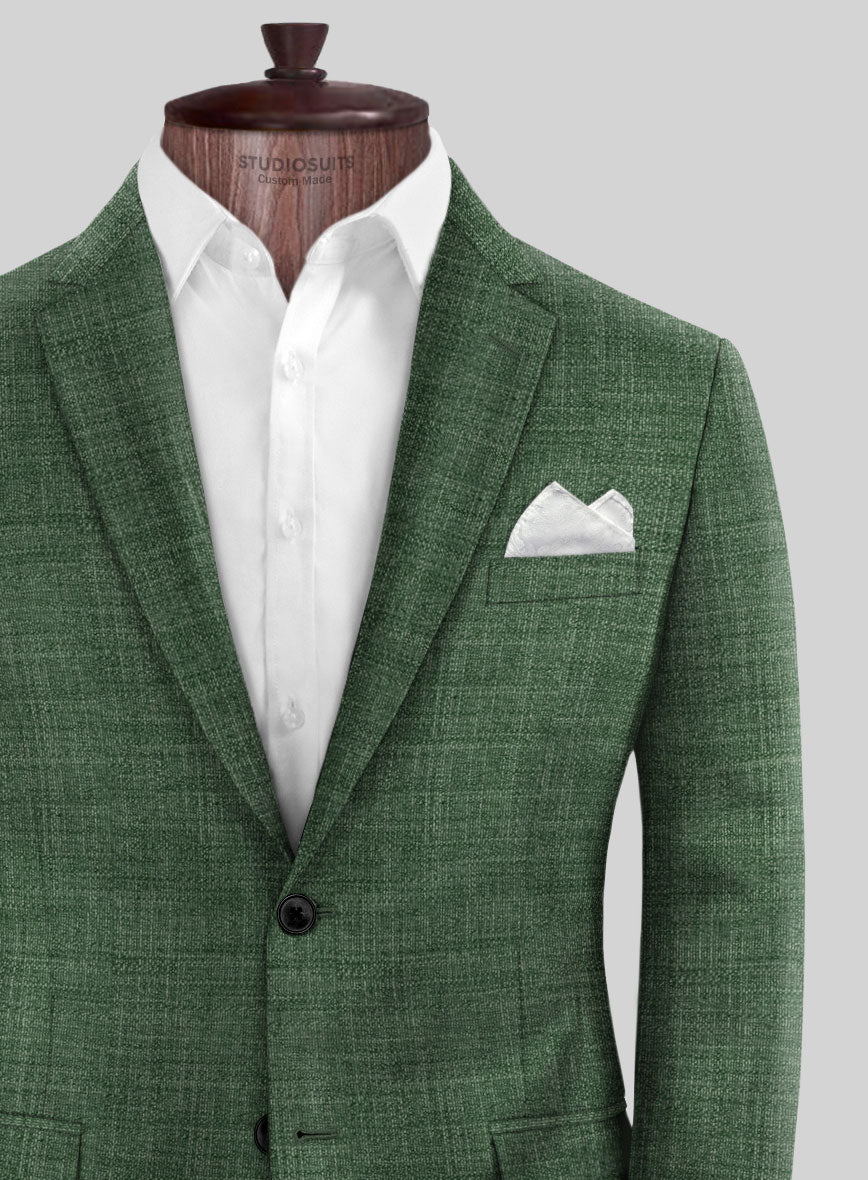 Bamboo Wool Abundant Green Suit - StudioSuits