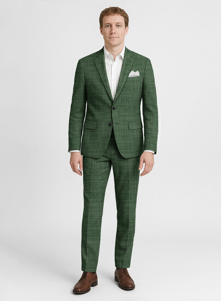 Bamboo Wool Abundant Green Suit - StudioSuits
