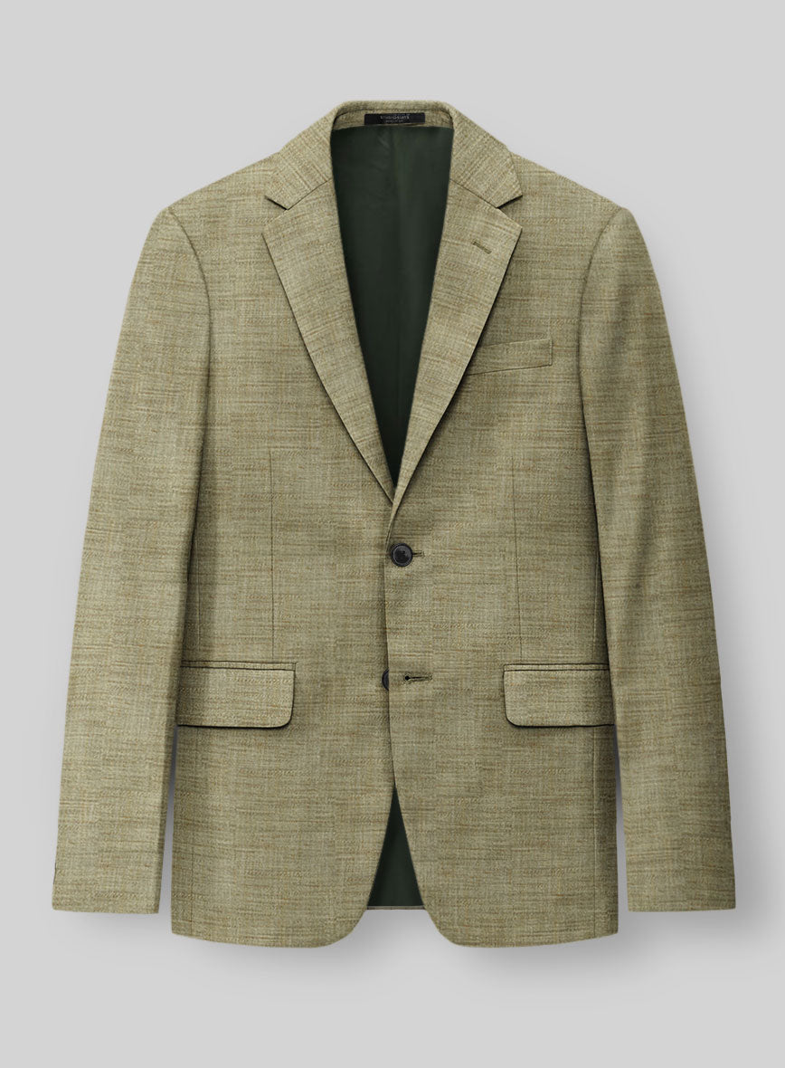 Bamboo Wool Canary Green Jacket - StudioSuits