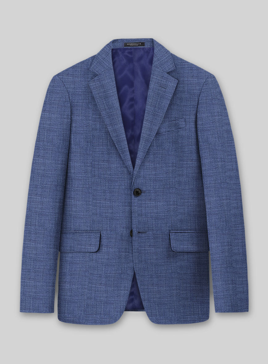 Bamboo Wool Cobalt Blue Suit - StudioSuits