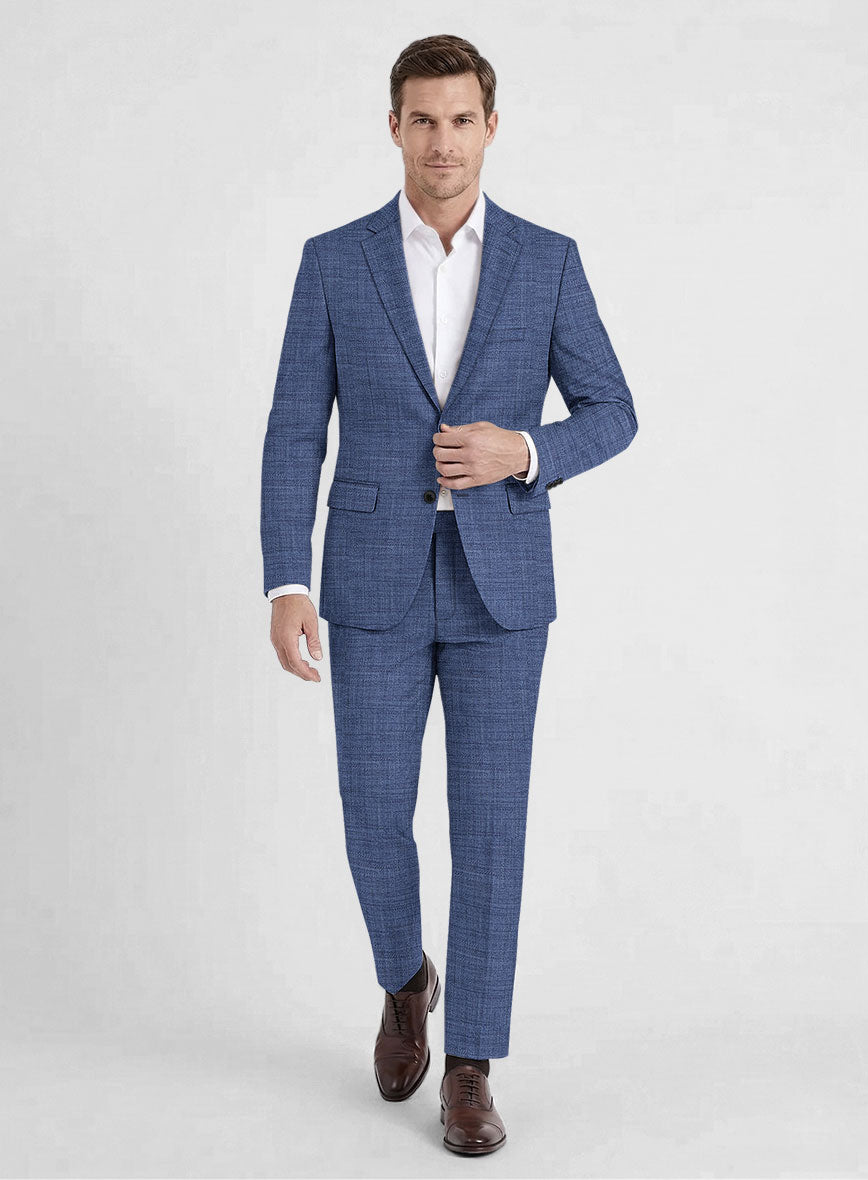 Bamboo Wool Cobalt Blue Suit - StudioSuits