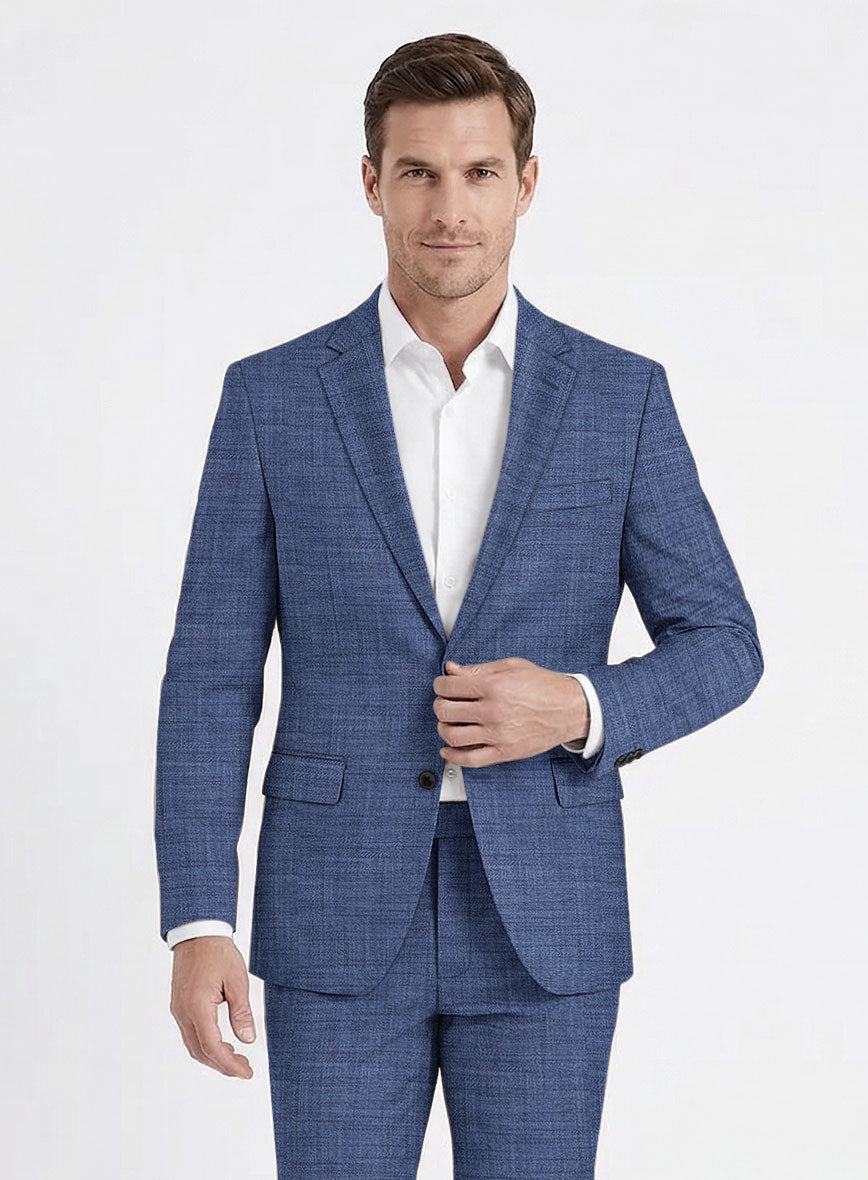Bamboo Wool Cobalt Blue Suit - StudioSuits