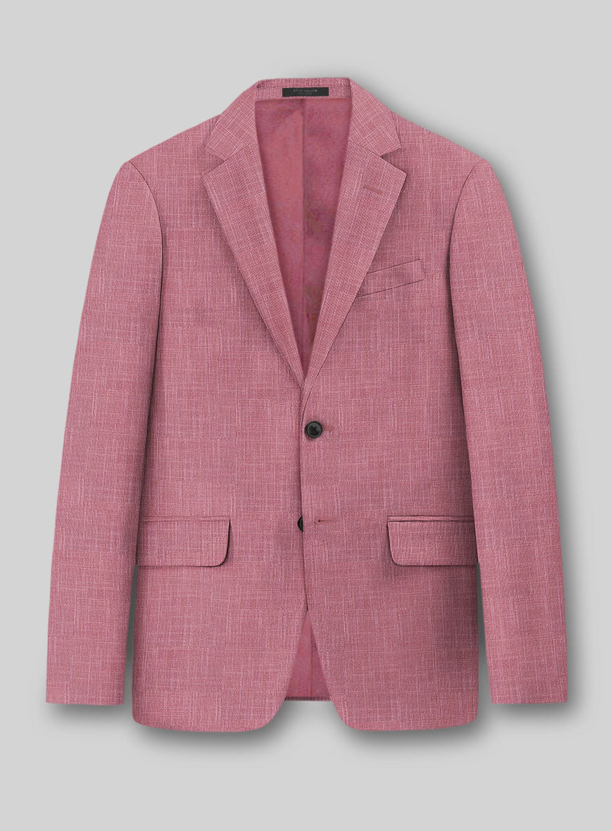 Bamboo Wool Pink Lemonade Jacket - StudioSuits