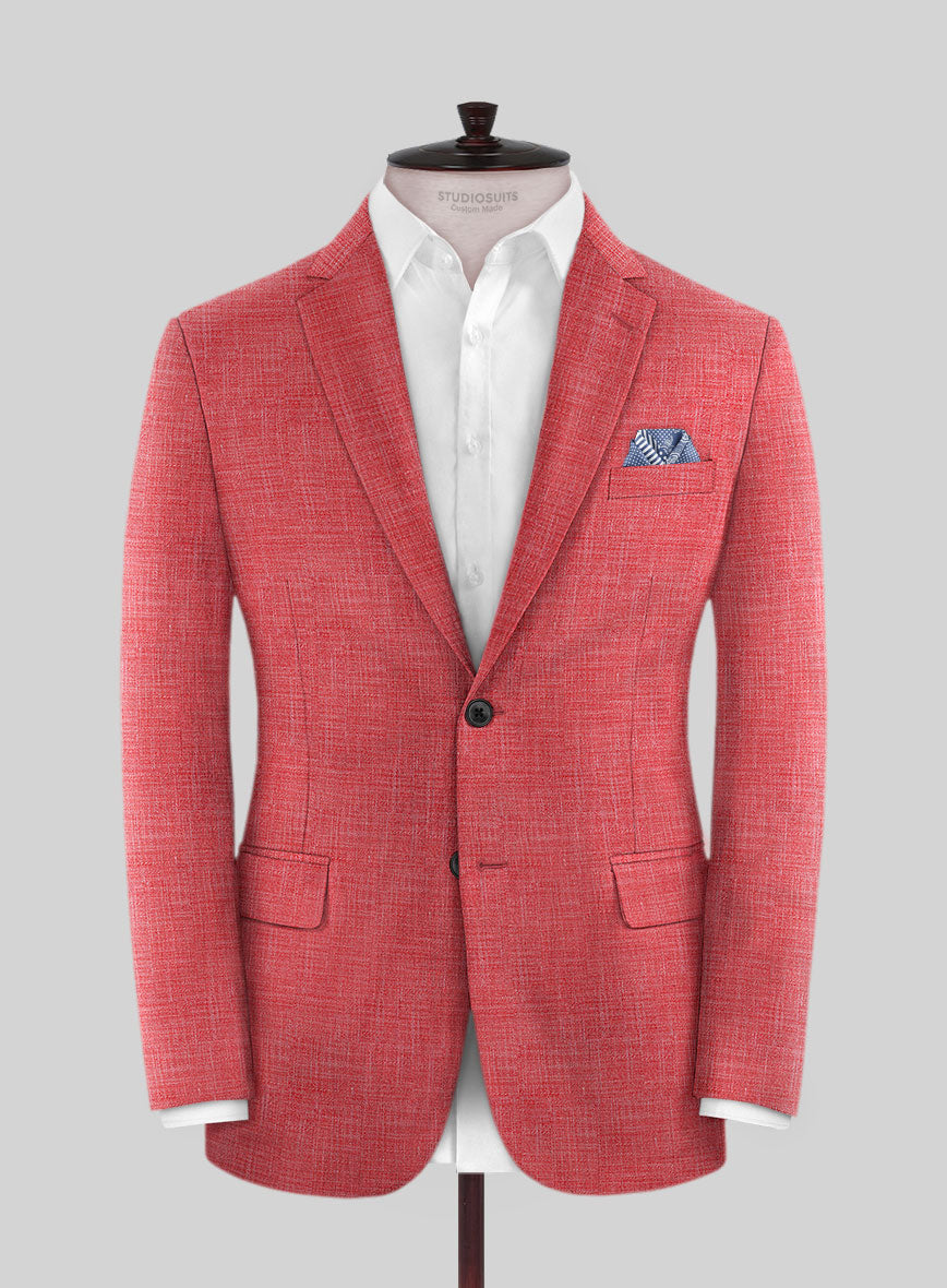 Bamboo Wool Poppy Red Jacket - StudioSuits