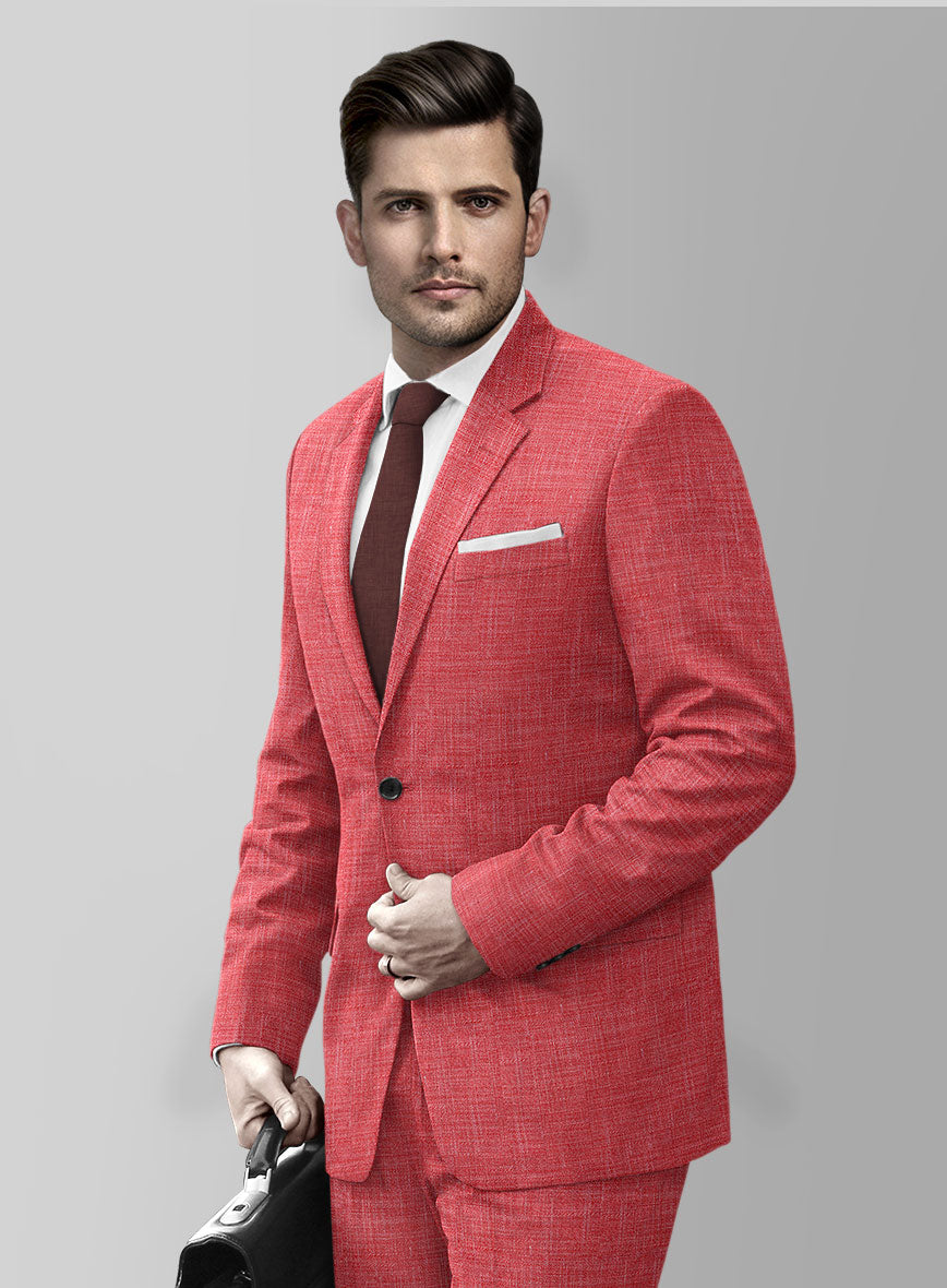Bamboo Wool Poppy Red Jacket - StudioSuits