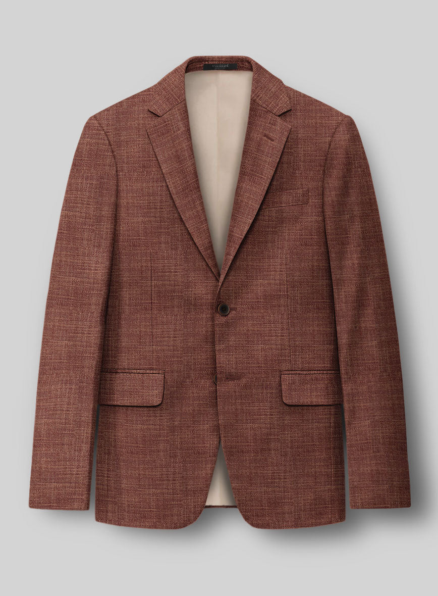 Bamboo Wool Rust Brown Jacket - StudioSuits