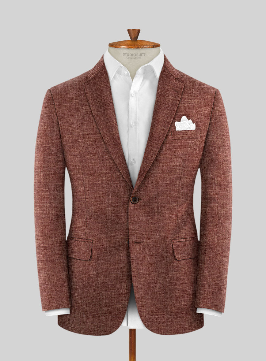 Bamboo Wool Rust Brown Suit - StudioSuits