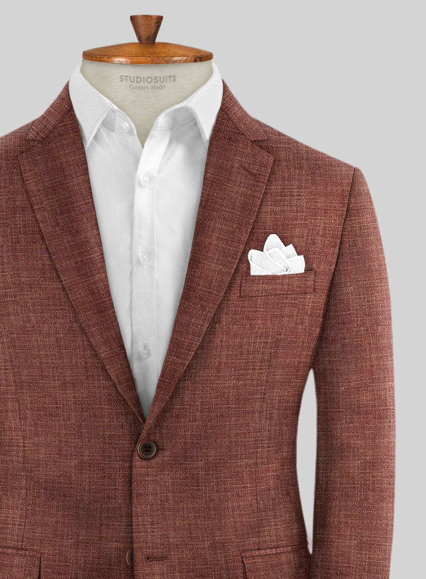 Bamboo Wool Rust Brown Suit - StudioSuits