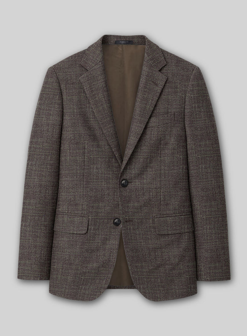 Bamboo Wool Umber Brown Suit - StudioSuits
