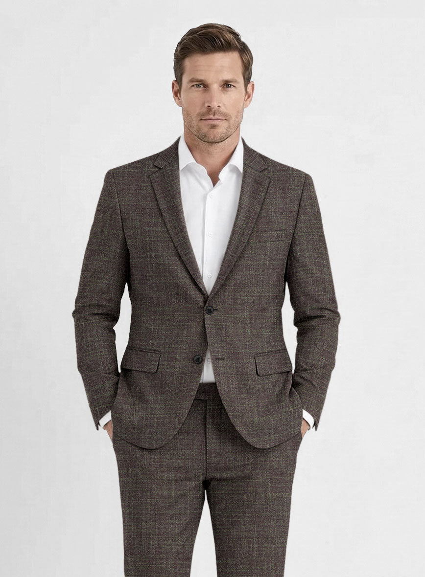 Bamboo Wool Umber Brown Suit - StudioSuits