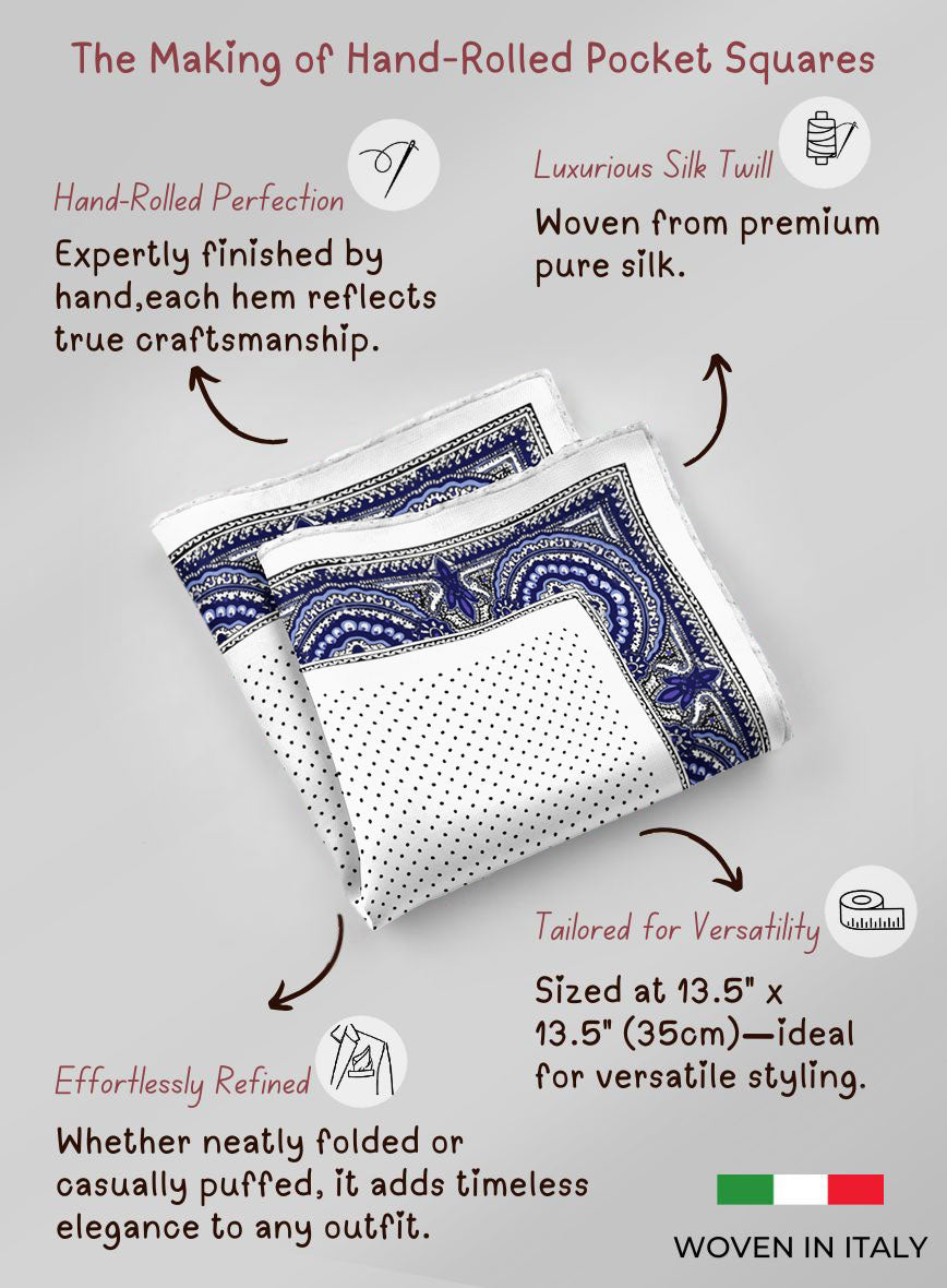 Bandana Silk Pocket Square - StudioSuits