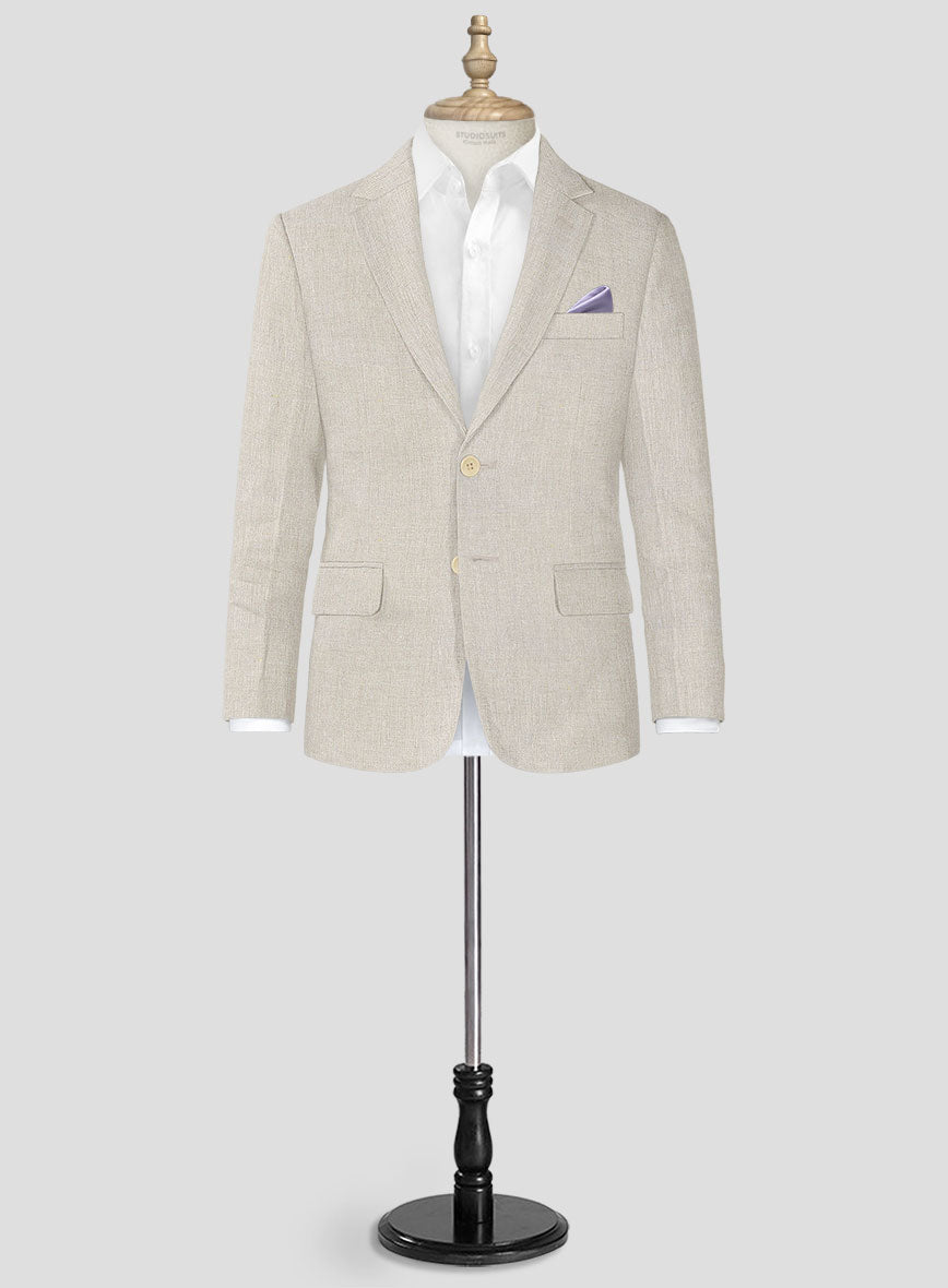 Barn Beige Linen Boys Suit - StudioSuits