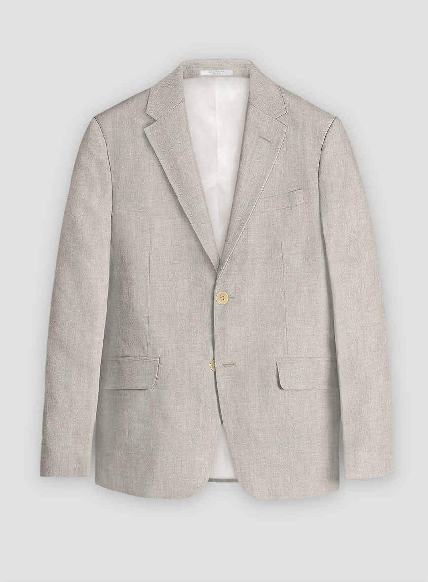 Barn Beige Linen Jacket - StudioSuits