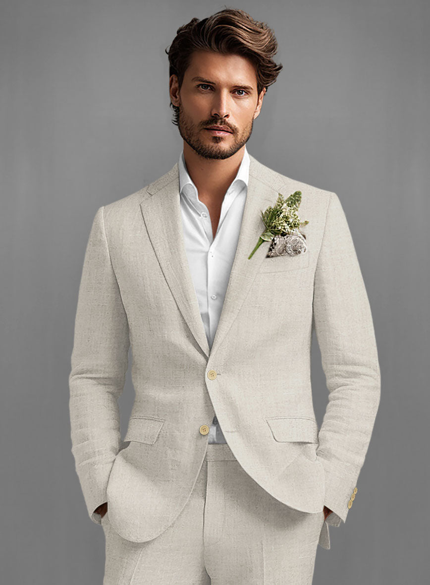 Barn Beige Linen Suit - StudioSuits