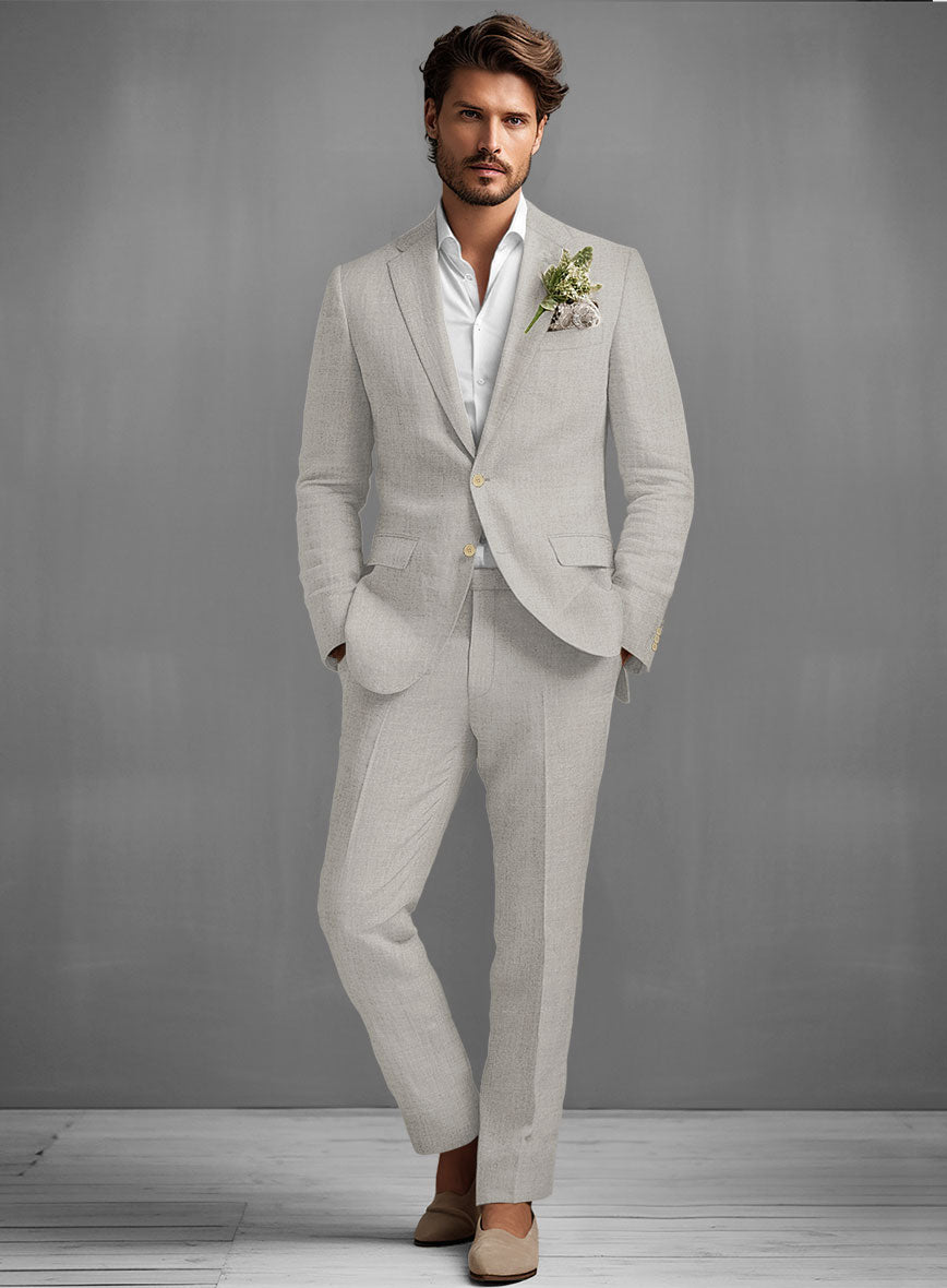 Barn Beige Linen Suit - StudioSuits