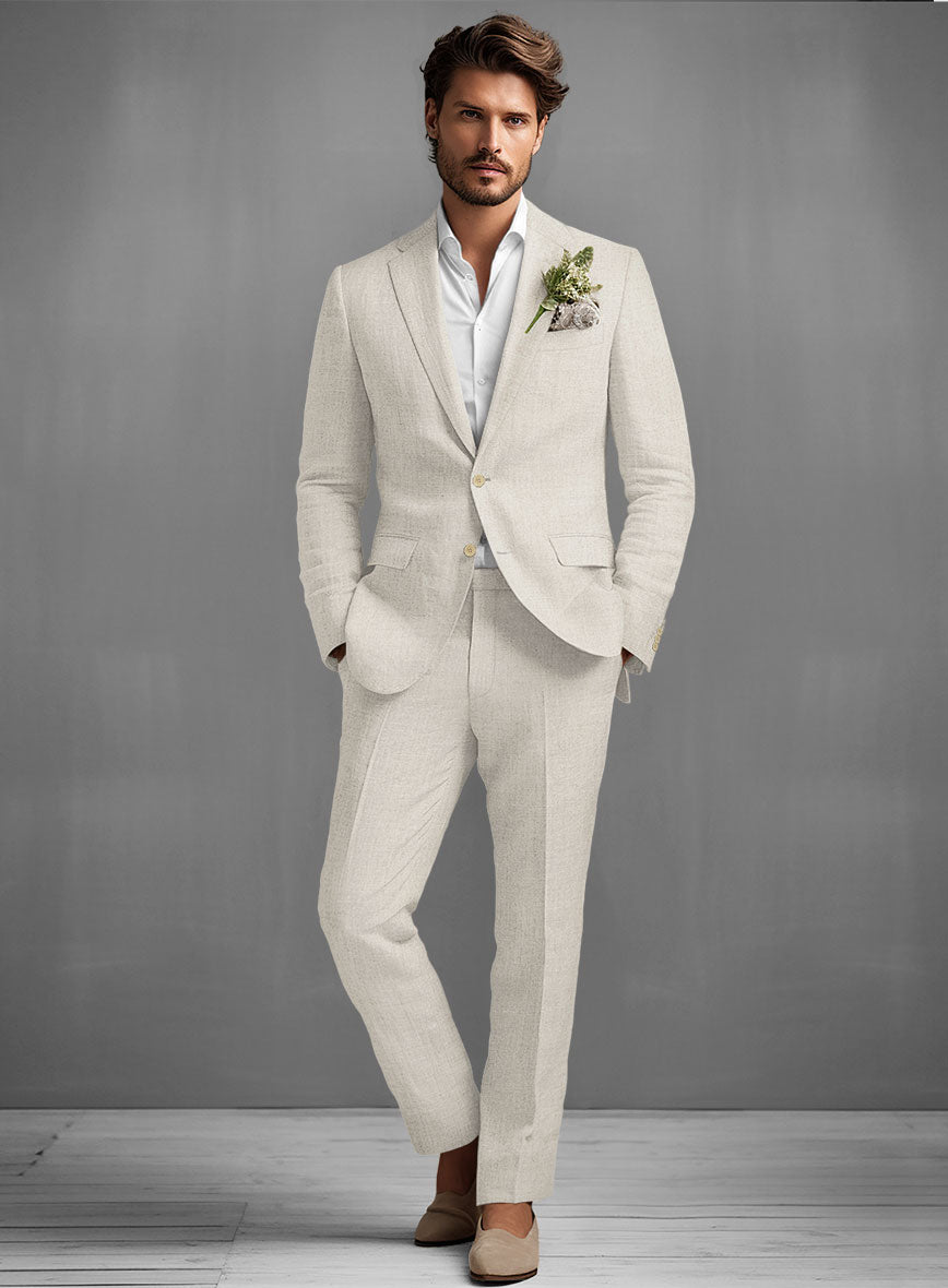 Barn Beige Linen Suit - StudioSuits