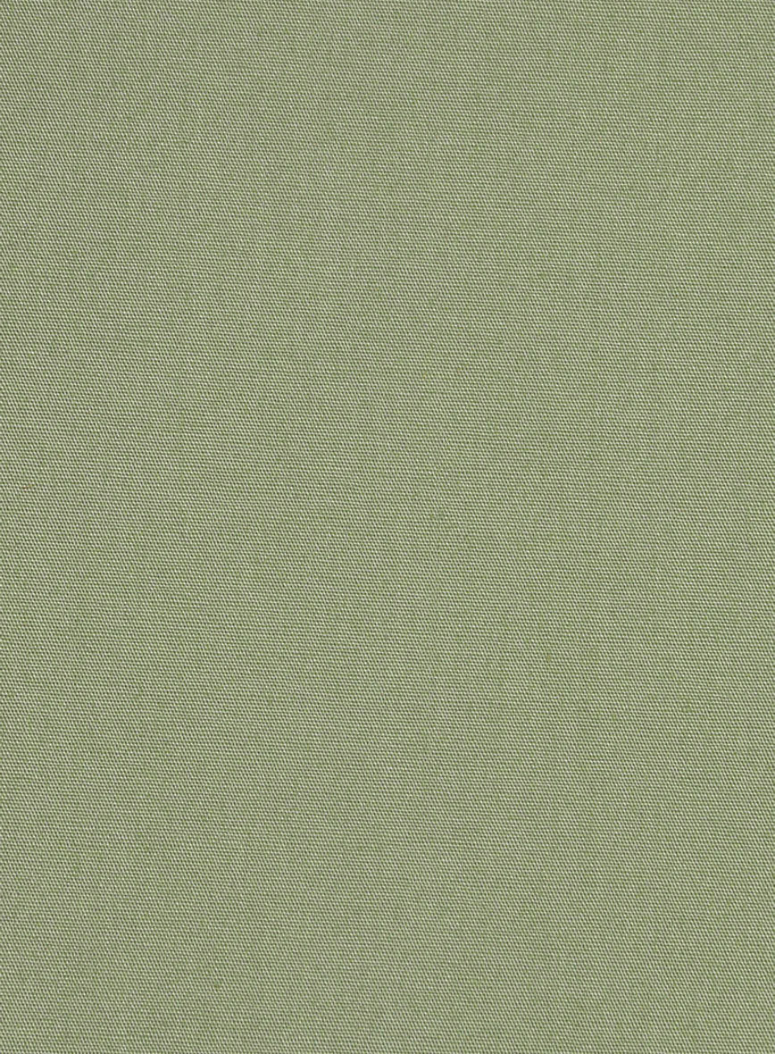 Basil Dust Stretch Poplene Shirt - StudioSuits