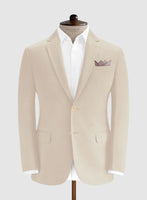 Beige Cotton Power Stretch Chino Suit - StudioSuits