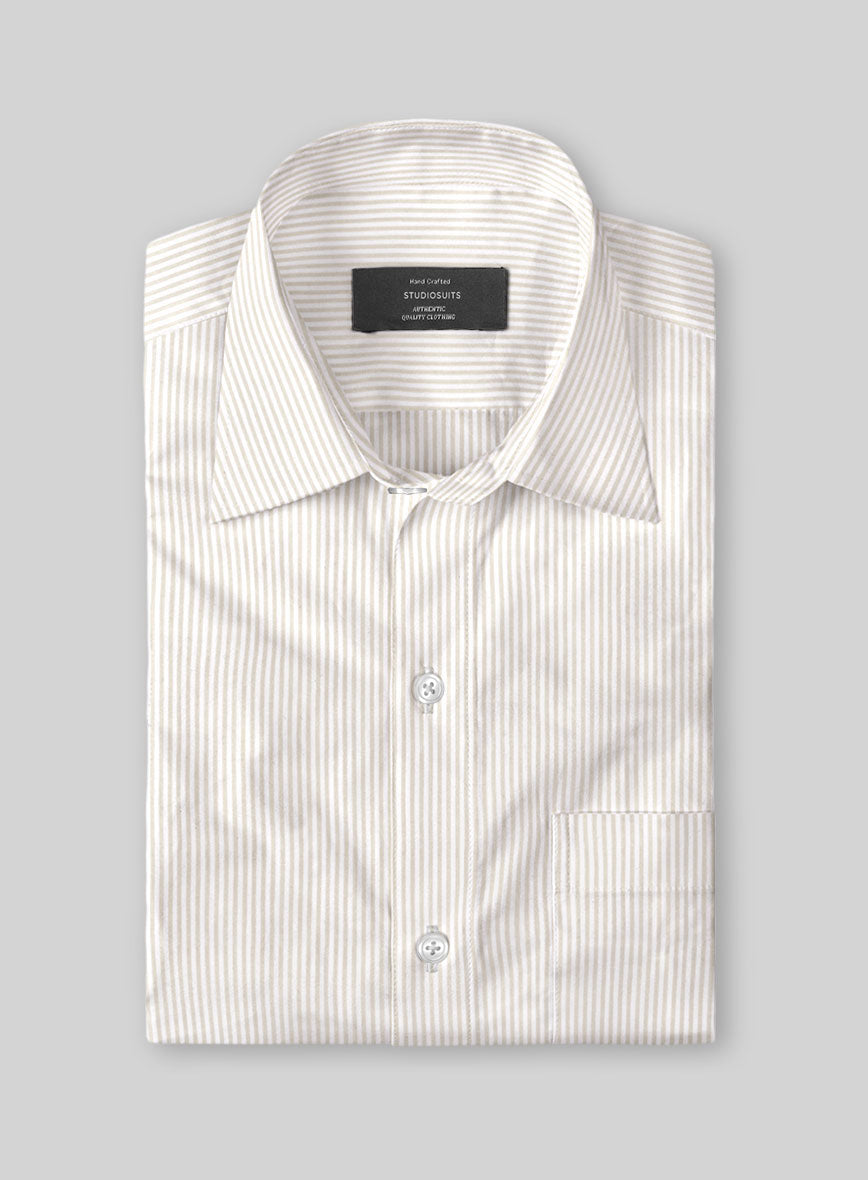 Beigecrest Stripe Cotton Shirt - StudioSuits