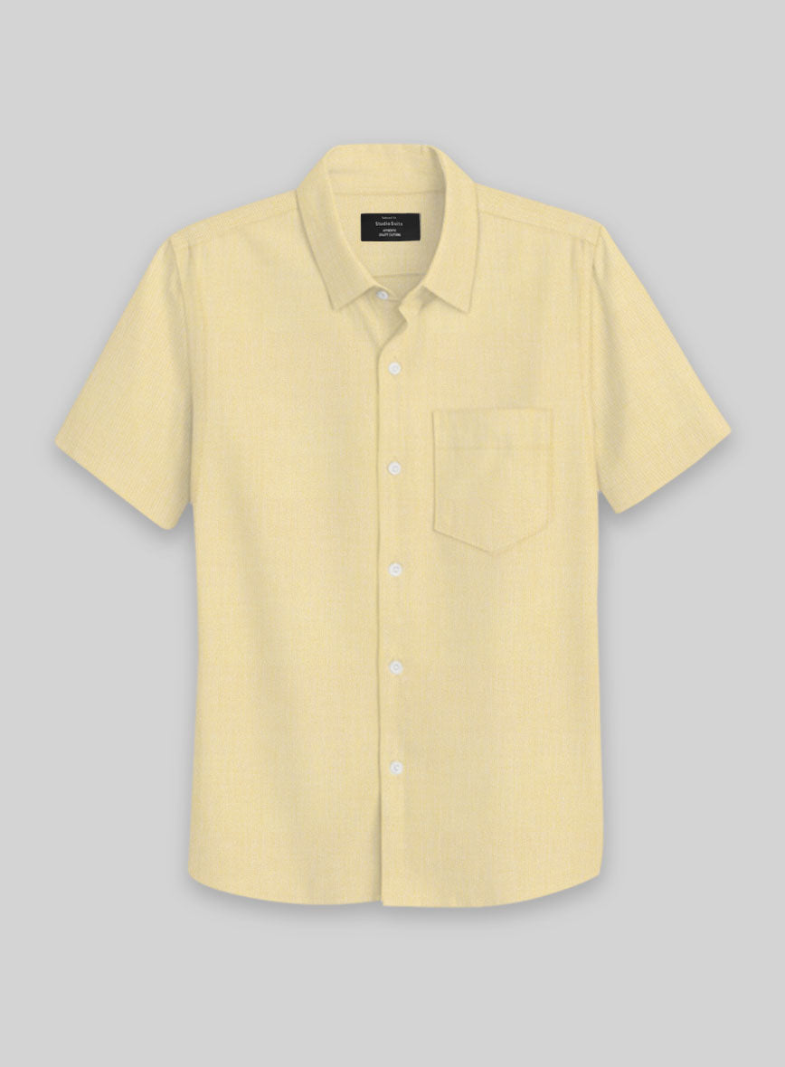 Beige Luxury Twill Shirt - StudioSuits