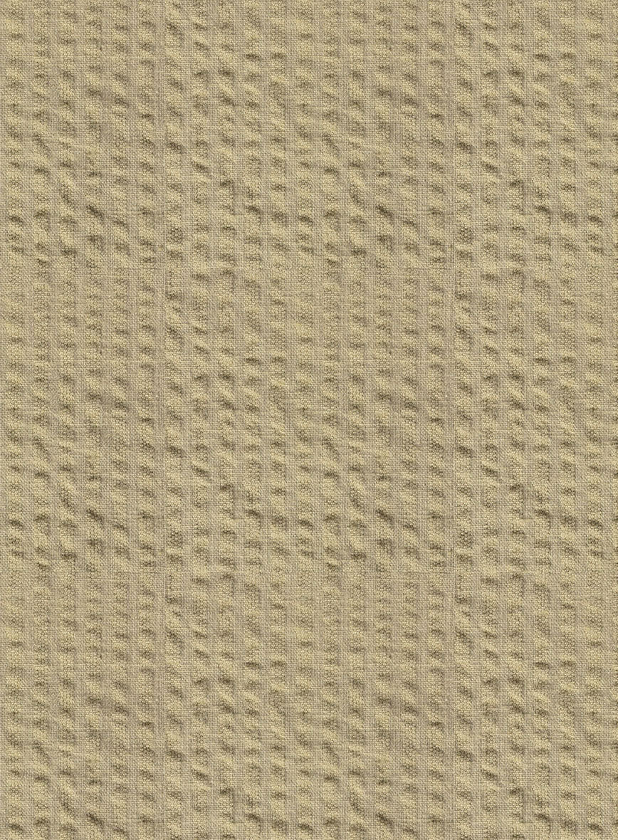 Beige Seersucker Jacket - StudioSuits