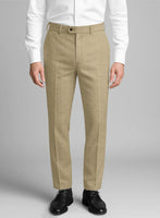 Beige Seersucker Pants - StudioSuits