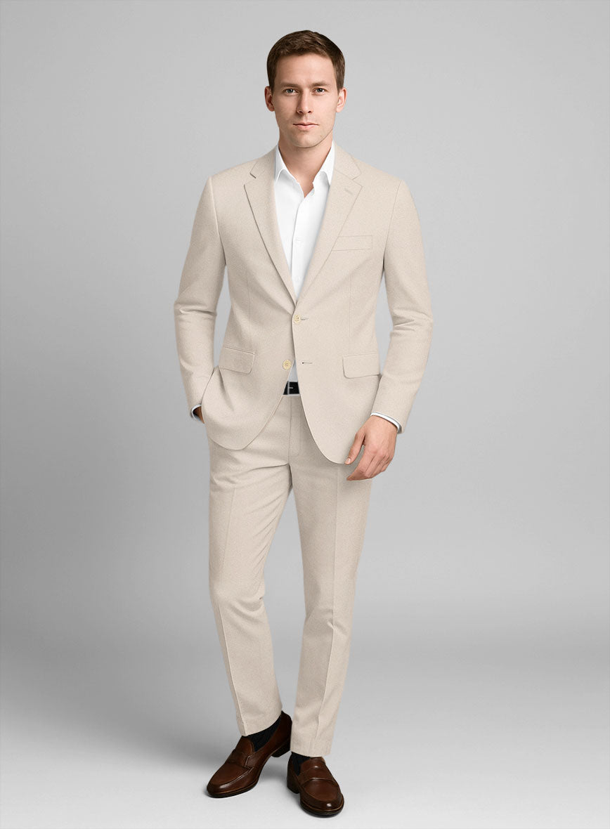 Beige Stretch Chino Suit - StudioSuits