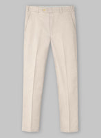 Beige Stretch Chino Pants - StudioSuits