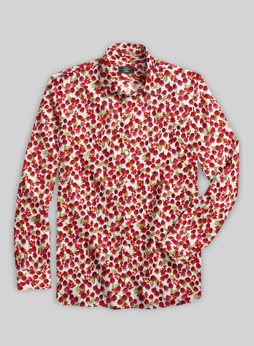 Berry Burst Cotton Shirt - StudioSuits