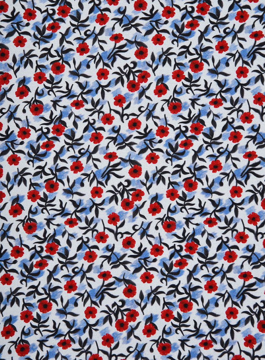 Berry Petal Cotton Shirt - StudioSuits
