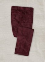 Berry Wine Corduroy Pants - StudioSuits