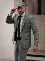 Big Houndstooth BW Tweed Suit - StudioSuits