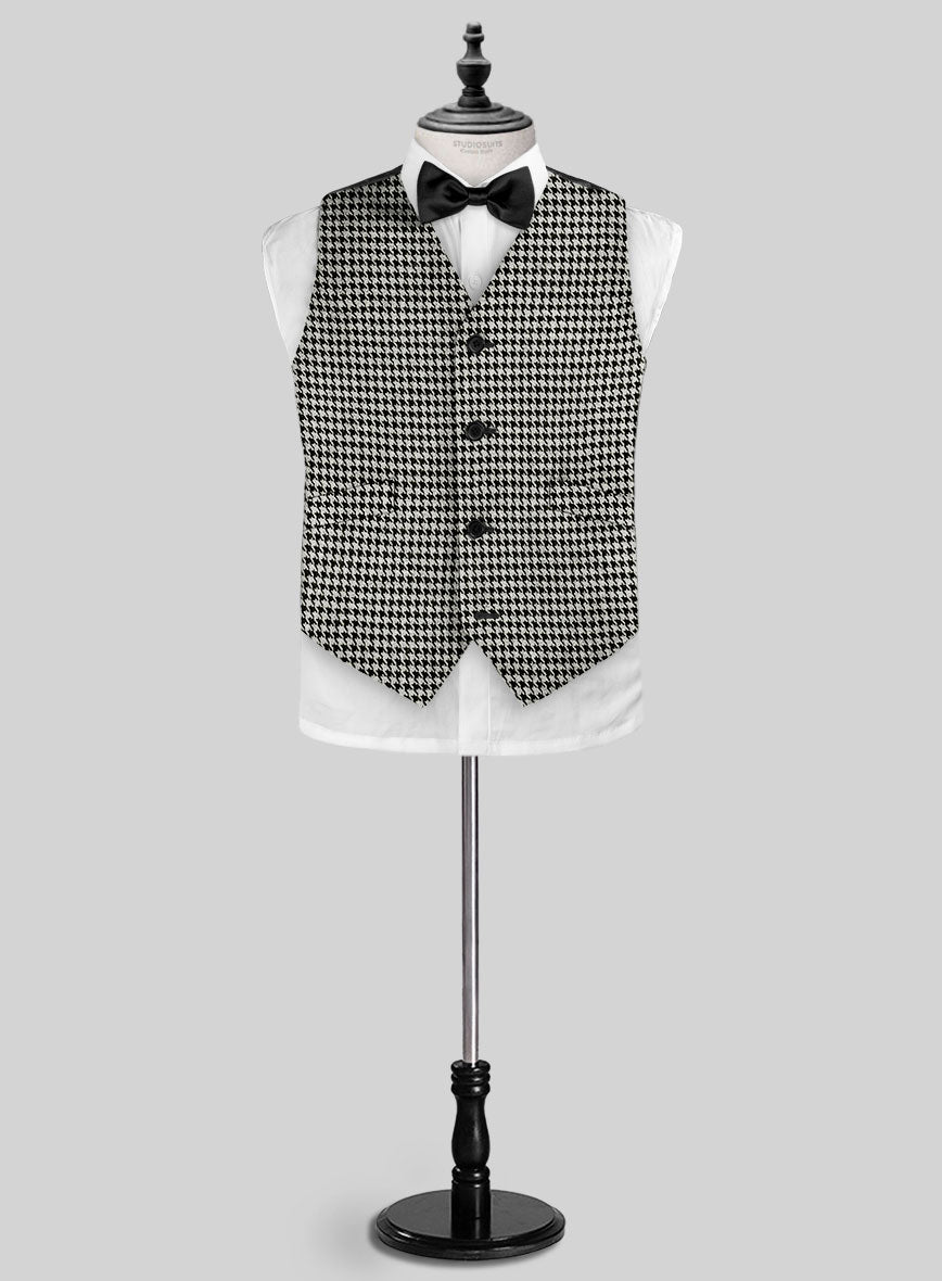 Big Houndstooth BW Tweed Boys Suit - StudioSuits