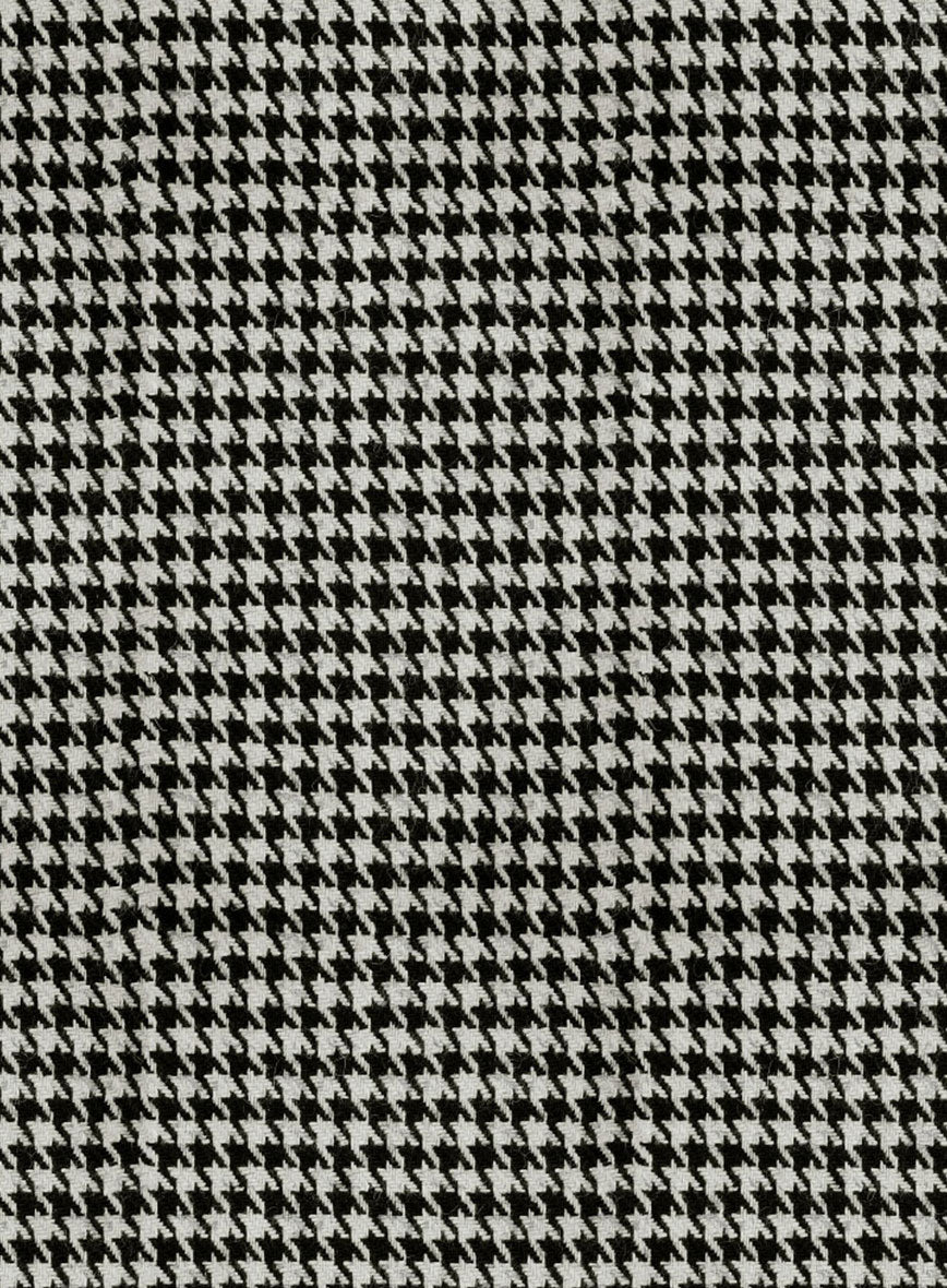 Trucker Big Houndstooth BW Tweed Shirt - StudioSuits