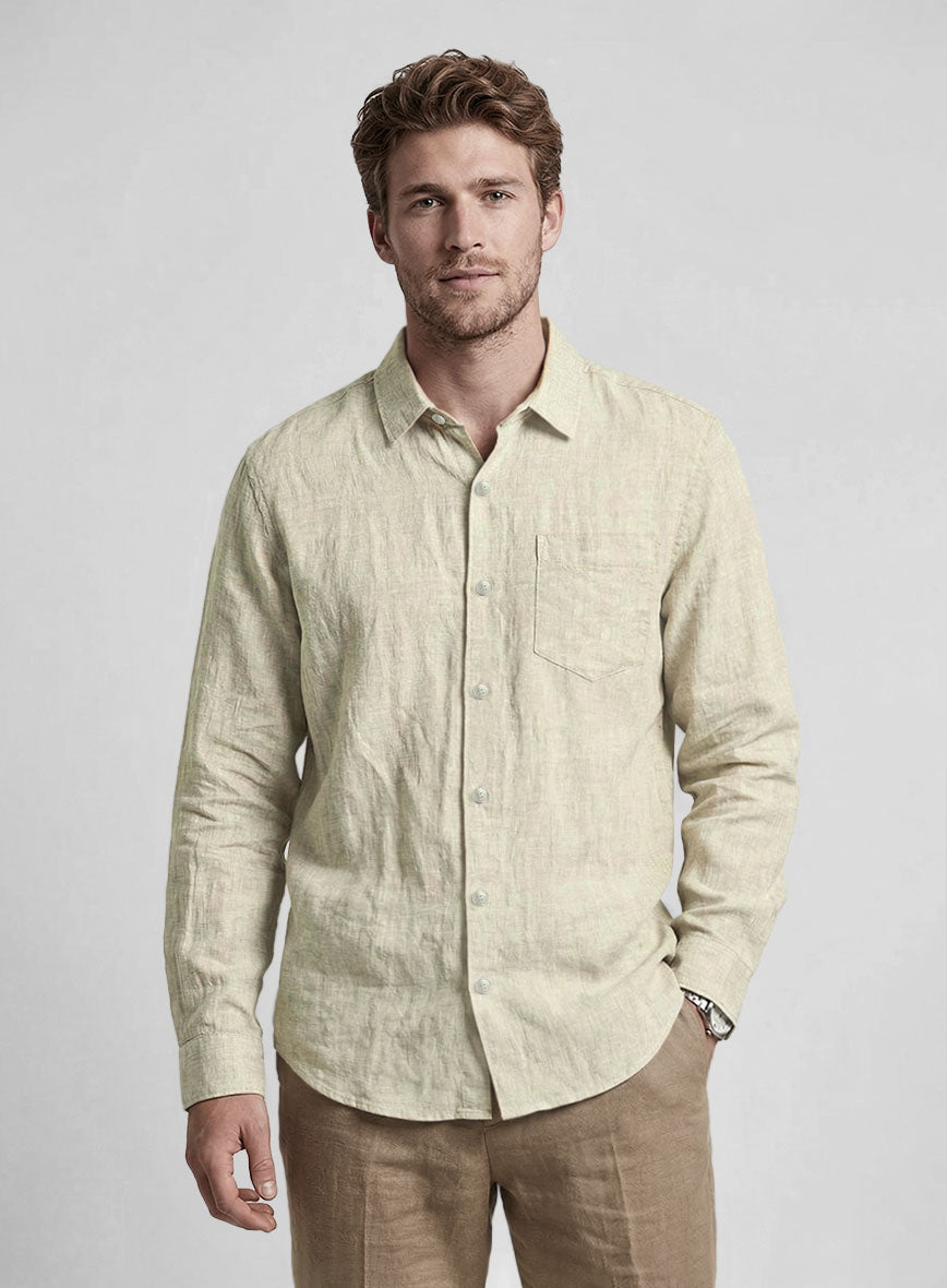 Birch Sand Linen Shirt - StudioSuits
