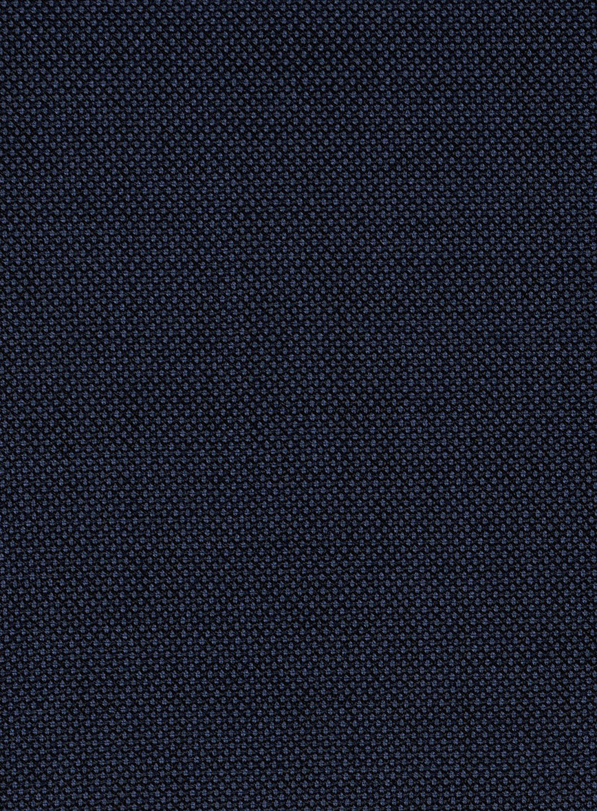 Birdseye Wool Blue Suit - StudioSuits