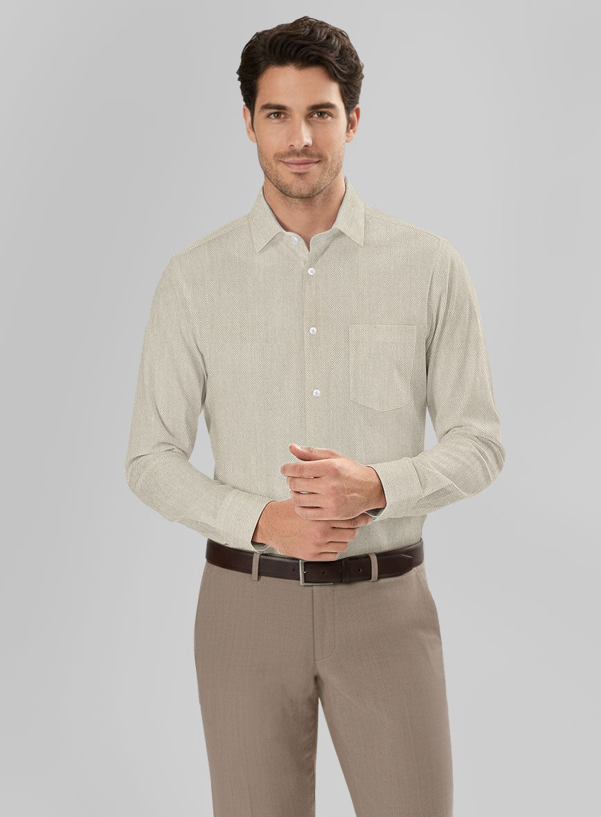 Biscotti Dobby Cotton Shirt - StudioSuits