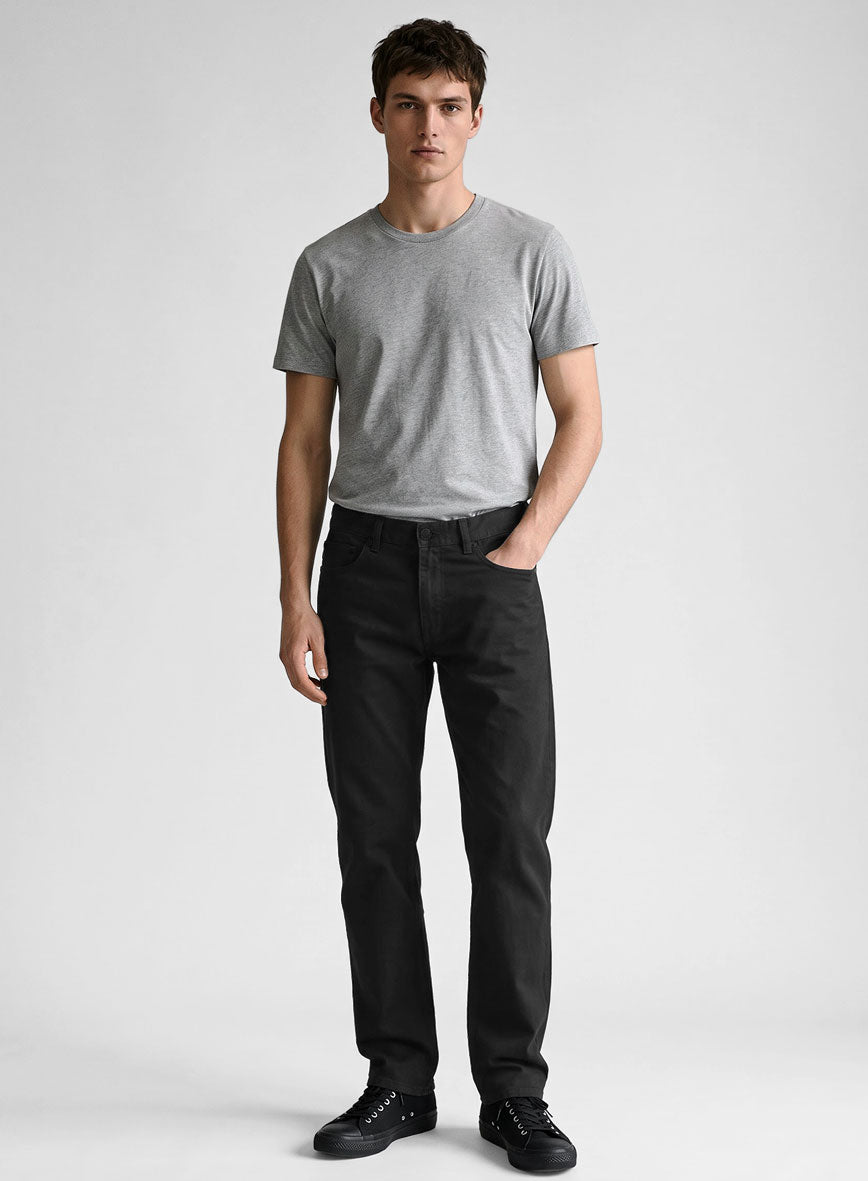 Black Stretch Chino Jeans - StudioSuits