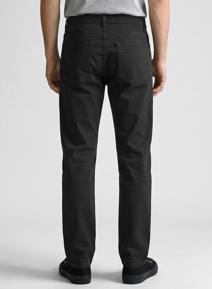 Black Stretch Chino Jeans - StudioSuits